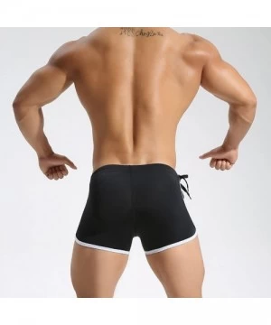 Trunks Elastic Fitness Pants Fashion Swimming Trunks Beach Pants Running Shorts Bj1010 - 221 Black - CO17YYR4H4R