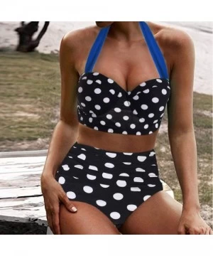 One-Pieces Swimsuits for Women Retro-Womens Bathing Suits Vintage High Waisted Sunflower Print Two Piece Tankini Swimwear - Z...