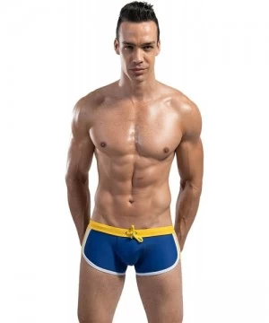 Trunks Men's Swim Trunks - Dark Blue - CV11XRAFZ0B