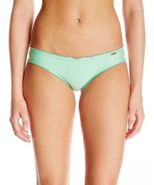 Bottoms Women's Cosita Buena Ruched-Back Bikini Bottom - Mint Convertible - CE11QVPT051