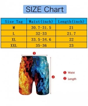 Board Shorts Extreme Comfort Swim Trunks Big &Tall Half Pants for Men Boy Fast Dry Sportwear - Boardshorts Red Lobster - CU18...