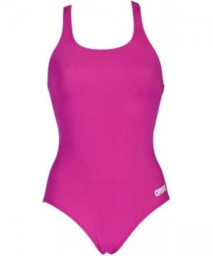 Racing Womens Madison Swim Pro Back MaxLife One Piece Swimsuit - Fresia Rose - White - CC1838Q2W7W