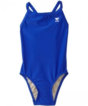 Racing Sport Girls' Solid Diamondback Swim Suit - Royal Ii - C71117OXCQT