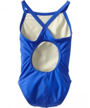 Racing Sport Girls' Solid Diamondback Swim Suit - Royal Ii - C71117OXCQT