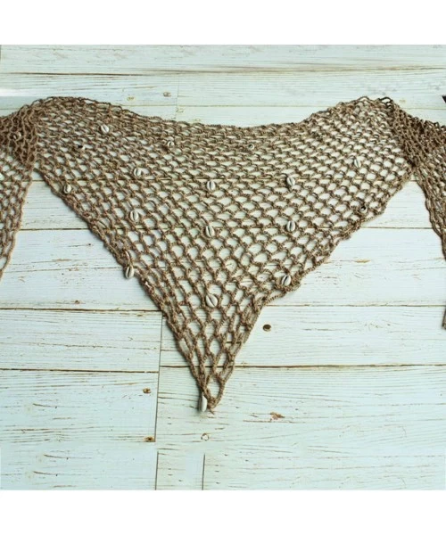 Cover-Ups Ladies Summer New Hand Hook Beach Shawl Sexy Fishnet Shell Sunscreen Beach Towel- Ladies Summer New Hand Hook Beach...