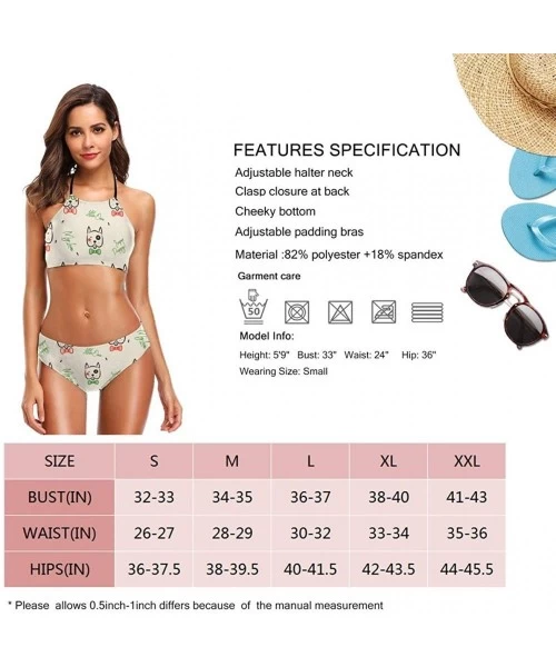 Racing Girl's Halter Bikini Set 2 Piece Dreamcatchers Swimsuit Beach Suit - Color_20 - CW18UMNK9NA