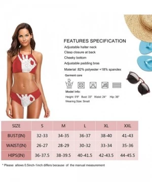 Sets Women Sexy Triangle Bathing Two Pieces Padded Push Up Swimsuit Bikini Set - Make America Great Again - C3190MX589K