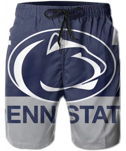 Board Shorts Men's Quick Dry Swim Shorts with Mesh Lining Swimwear Bathing Suits Leisure Shorts - Penn State Nittany Lions-9 ...