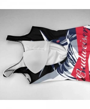 One-Pieces Women's Budweiser Swimsuit High Cut Low Back One Piece Swimwear Bathing Suits - Budwiser7 - CB199ULQ28E