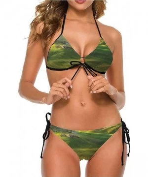 Sets Bikini Swimsuits with Tie-Side Cheeky Cobblestone Doorway to House - Multi 19 - CN190EXAUHK