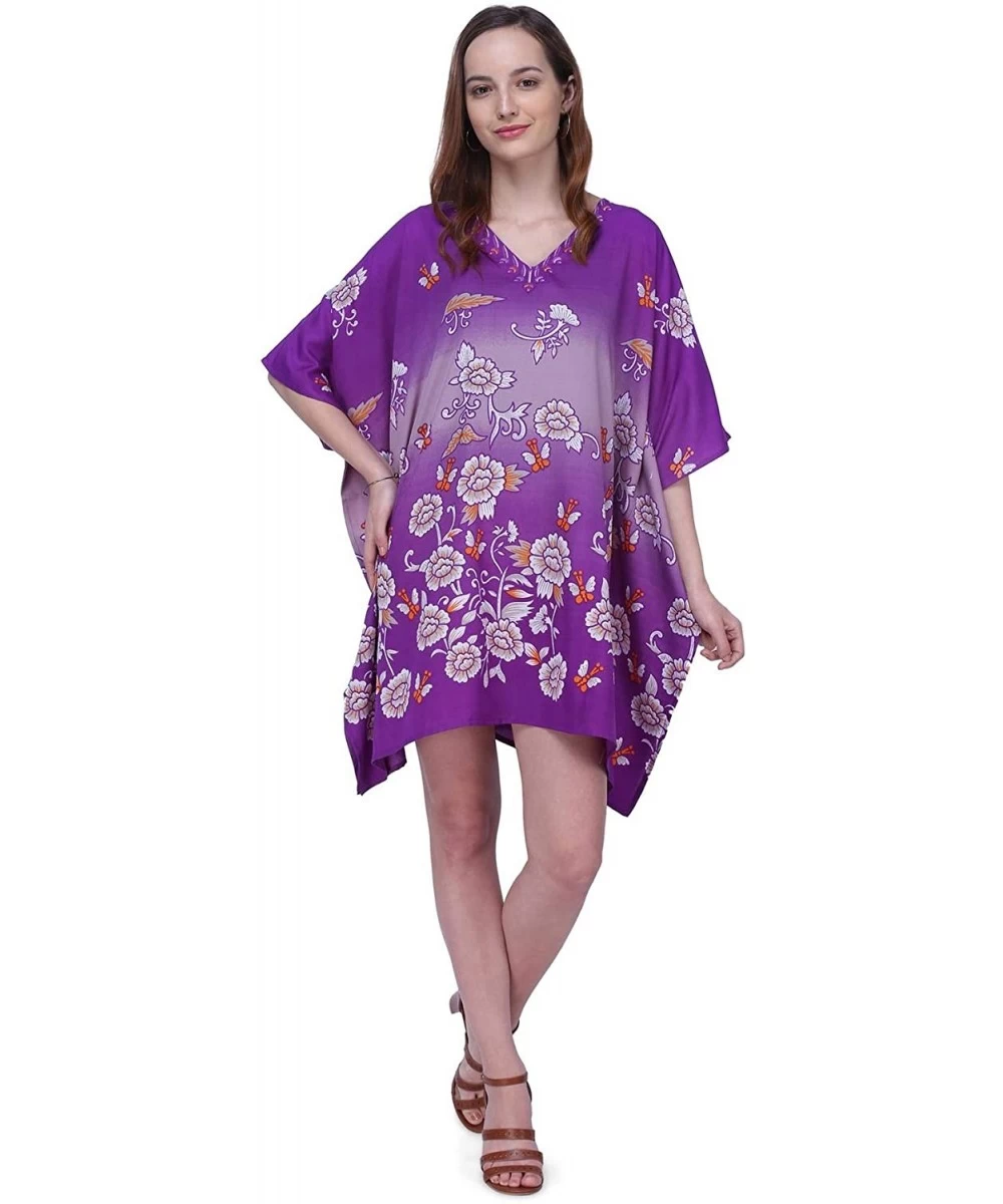 Cover-Ups Kaftan Dress - Caftans for Women Women's Caftans Suiting Teens to Adult Women in Regular to Plus Size 159 purple - ...