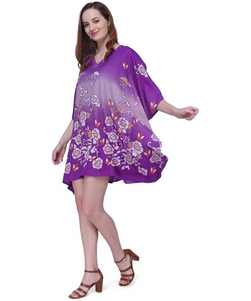 Cover-Ups Kaftan Dress - Caftans for Women Women's Caftans Suiting Teens to Adult Women in Regular to Plus Size 159 purple - ...