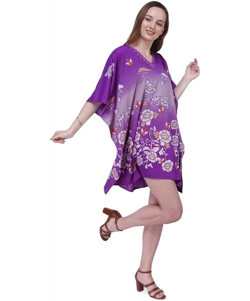 Cover-Ups Kaftan Dress - Caftans for Women Women's Caftans Suiting Teens to Adult Women in Regular to Plus Size 159 purple - ...