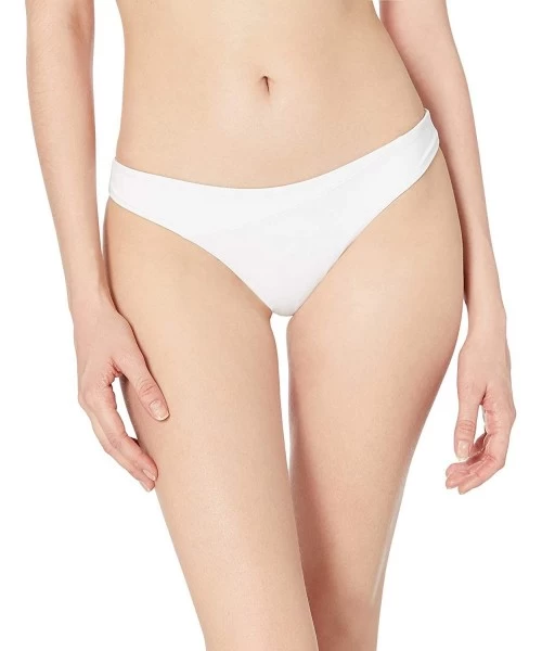 Bottoms Women's Junior's Simply Seamless Mini Bikini Bottom - White - CG18KELI66M