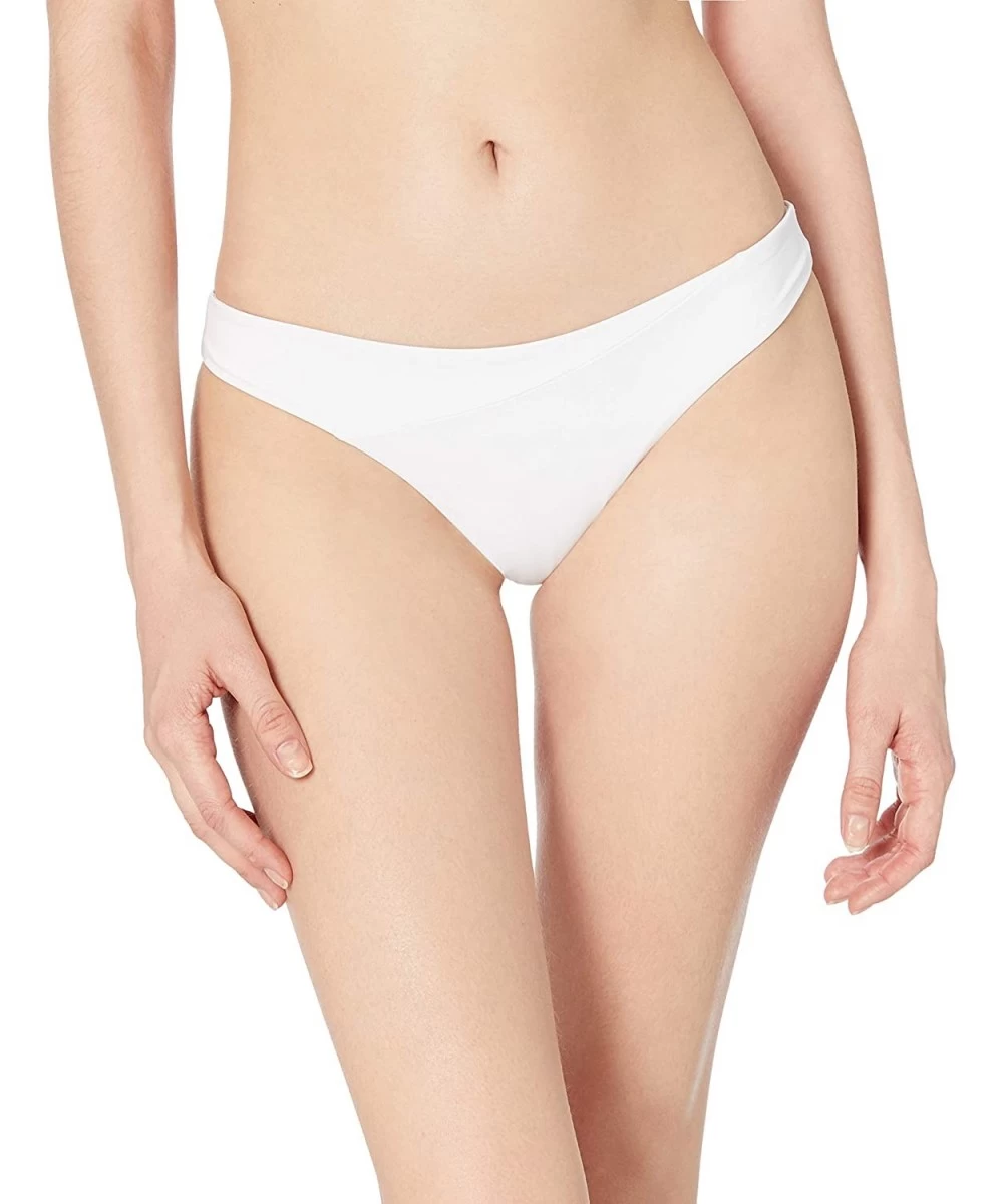 Bottoms Women's Junior's Simply Seamless Mini Bikini Bottom - White - CG18KELI66M