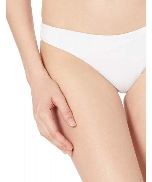 Bottoms Women's Junior's Simply Seamless Mini Bikini Bottom - White - CG18KELI66M