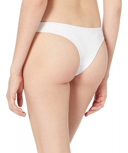 Bottoms Women's Junior's Simply Seamless Mini Bikini Bottom - White - CG18KELI66M