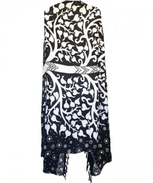 Cover-Ups Elephant Sarong Wraps from Bali Beach Cover Up - Elephant Tree of Life Black - CT196SLYQ6X