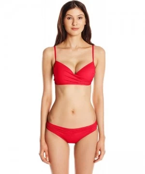 Bottoms Women's Hipster Bikini Bottom Swimsuit - So Soft Pimento - CW1869KS0L3