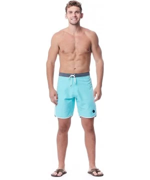 Trunks Men's Swim Trunk Quick Dry Beach Shorts L Mint - CD18GX6U4QD