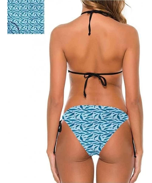 Bottoms Strap Swimwear Whale- Swimming Under Sun Make You Feel Comfortable/Confident - Multi 13-two-piece Swimsuit - CP19E70NXY6