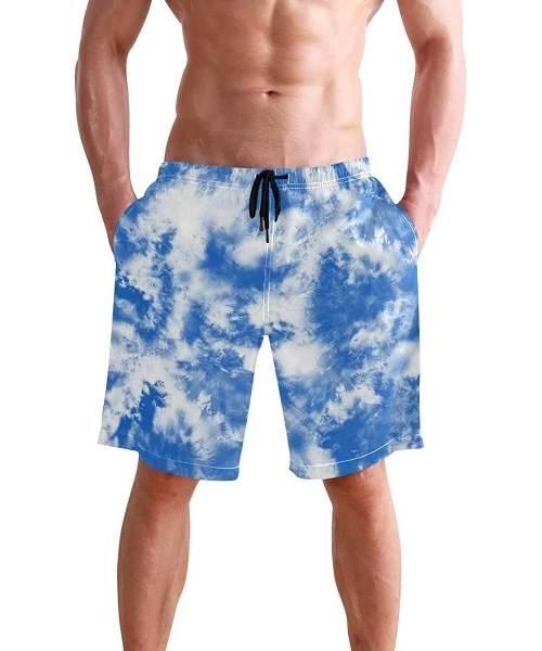 Board Shorts Men's Swim Trunks Quick Dry Summer Exotic Floral Tropical Palm Leaves Printed Holiday Beach Board Shorts with Me...