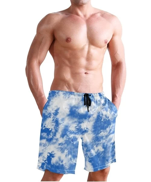 Board Shorts Men's Swim Trunks Quick Dry Summer Exotic Floral Tropical Palm Leaves Printed Holiday Beach Board Shorts with Me...