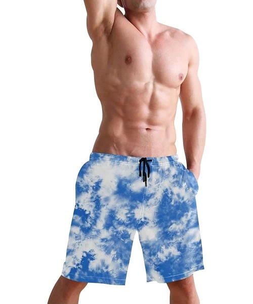 Board Shorts Men's Swim Trunks Quick Dry Summer Exotic Floral Tropical Palm Leaves Printed Holiday Beach Board Shorts with Me...