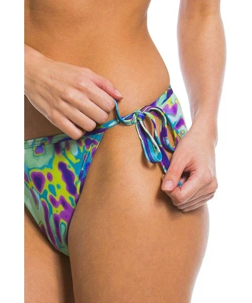 Bottoms Coral Tan Through Tie Side Bikini Tanga - C819538T7CK