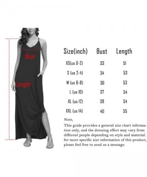 Cover-Ups Women's Summer Casual Loose Dress Beach Cover Up Long Cami Maxi Dresses with Pocket - White Flower - CR18QWILU82