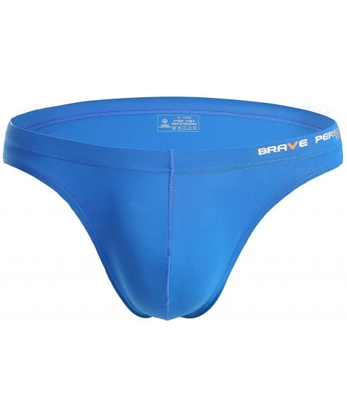 Briefs Fashion Sports Underwear Low Waist Stretchy Bikinis Soft Microfiber Briefs 1129 - Blue - C612GZ53J0N