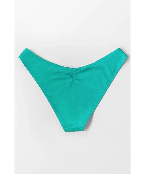 Bottoms Women's High Leg Fit Bikini Bottom - Mint - C1196IHC4XL