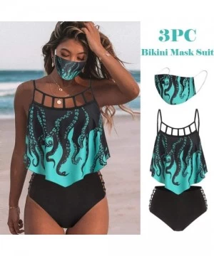 Sets Women Sexy Triangle Brazilian Bikini Set Cheeky Bottom Thong Two Piece Swimsuit Bathing Suit - Black - C818EASCHN4