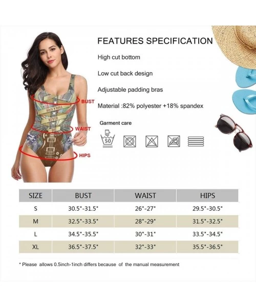 One-Pieces Womens Swimwear One Piece Swimsuit Sexy Biniki Backless Bath Suit Monokini - Color4 - CP199RNZ77Y