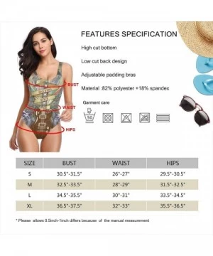 One-Pieces Womens Swimwear One Piece Swimsuit Sexy Biniki Backless Bath Suit Monokini - Color4 - CP199RNZ77Y