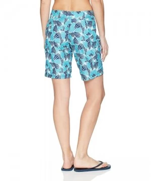 Board Shorts Women's Oceanside UPF 50+ Active Swim Board Short (Reg & Plus Sizes) - Alyssa Aqua - CI1800DL50K