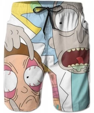 Board Shorts Rick and Morty Swimtrunks Mens Swimwear - Quick Dry Beachwear Waterproof Swim Board Shorts Boys Swimsuit - Rick ...