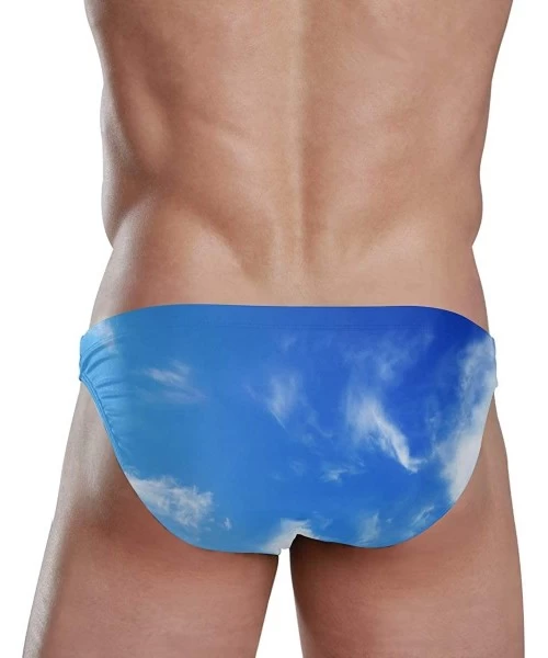 Briefs Men Swimsuit Blue Sky White Clouds Bikini Briefs Male Sexy Swimwear 2030540 - 2030540 - C718WHQOHG7