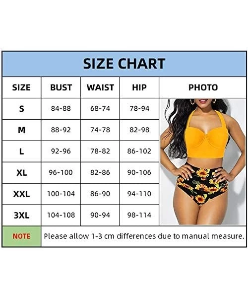 Sets Sexy High Waist Bikini Swimsuit Women Swimwear Print Push Up Bikini Set Bandeau Two Piece Suit Beach Wear Swimming Suit ...