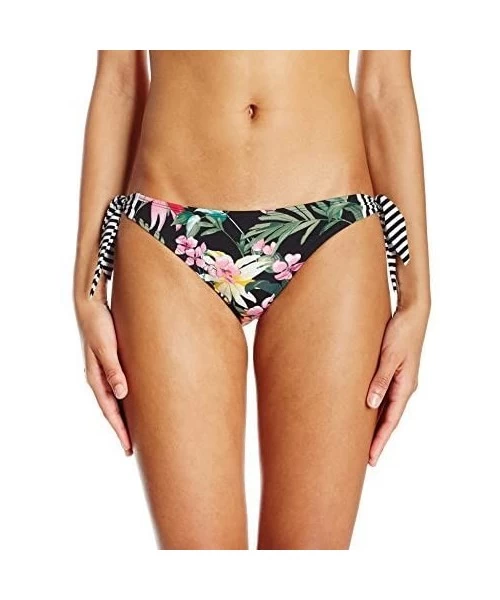 Tankinis Women's Sash Tie Side Med Bikini Bottom Swimwear - Elysian Fields Floral - CV12OBDQVRL