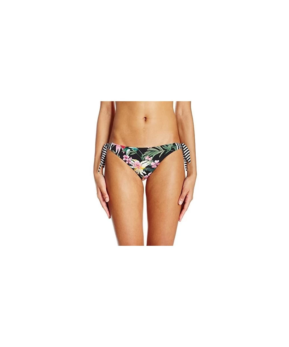 Tankinis Women's Sash Tie Side Med Bikini Bottom Swimwear - Elysian Fields Floral - CV12OBDQVRL