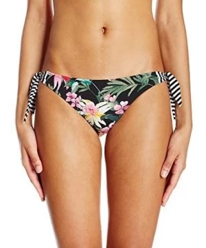 Tankinis Women's Sash Tie Side Med Bikini Bottom Swimwear - Elysian Fields Floral - CV12OBDQVRL