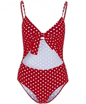 Racing Swimwear for Womens- Summer Beach Summer Set Ladies One PC Holiday Pool Beachwear Tankini Bikini - Red - CI18O2I35L0